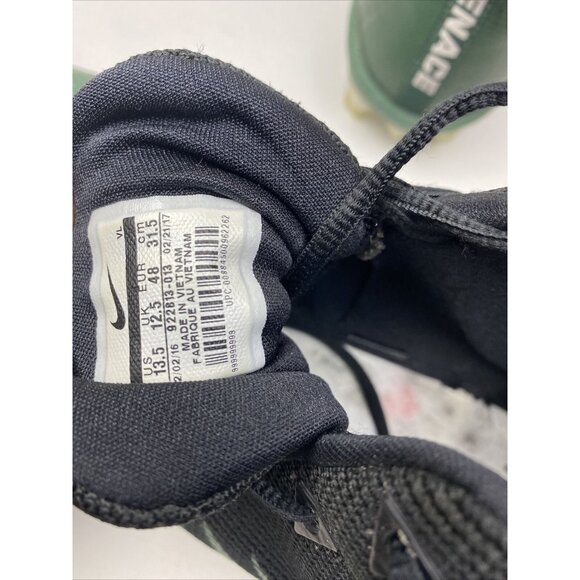 nike alpha menace mens size 13.5 mid cleat green / white - Picture 6 of 12